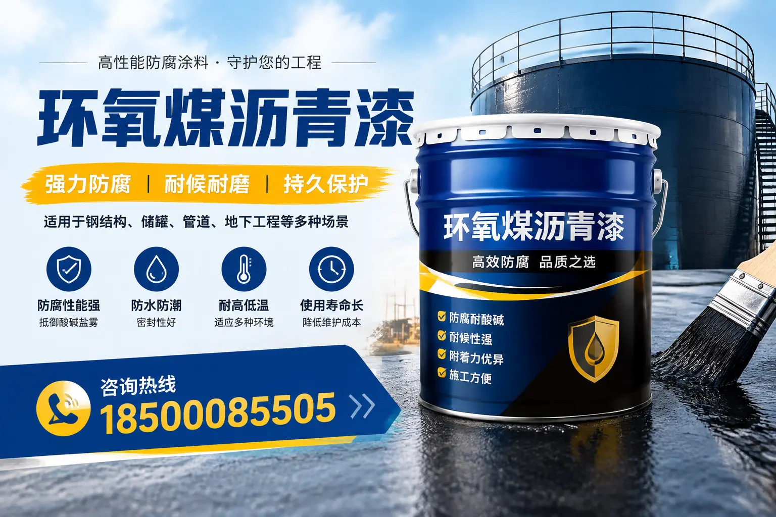 环氧煤沥青漆在工业中的应用，邯郸企业的选择