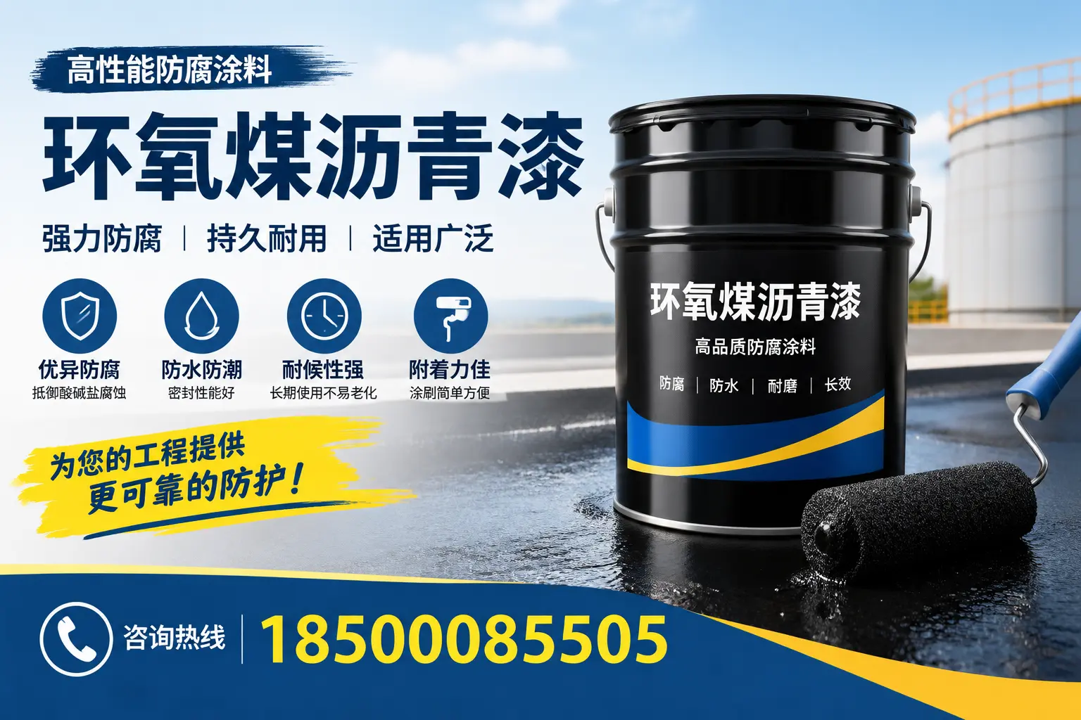 环氧煤沥青漆的施工步骤详解,邯郸装修必备知识